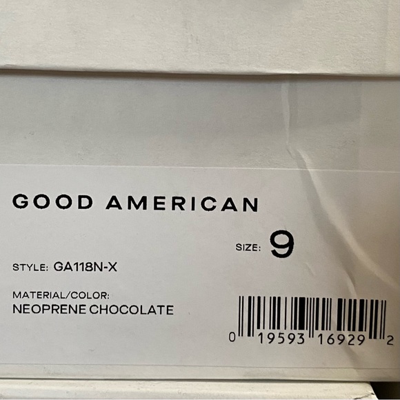 Good American Boot High Kickstand Chocolate Brown Neoprene Leather Sole Size 9 - Picture 5 of 9